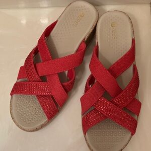 Bzees Red Women's Sandals